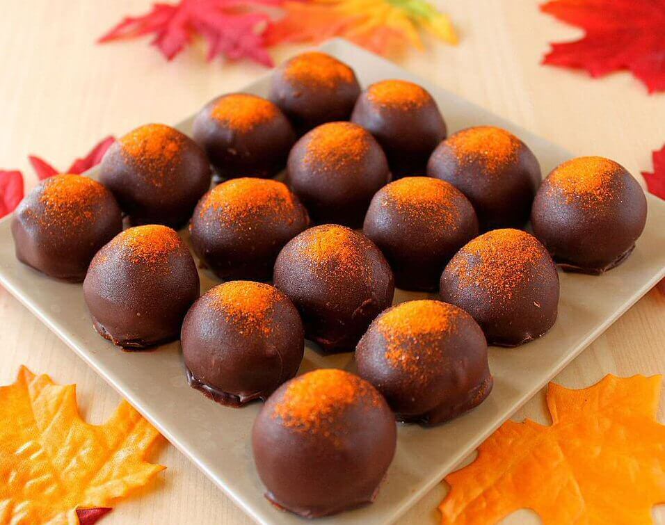CHO 31 pumpkin chocolate truffles