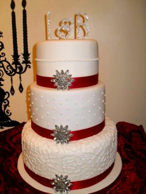 Christmas Wedding cake