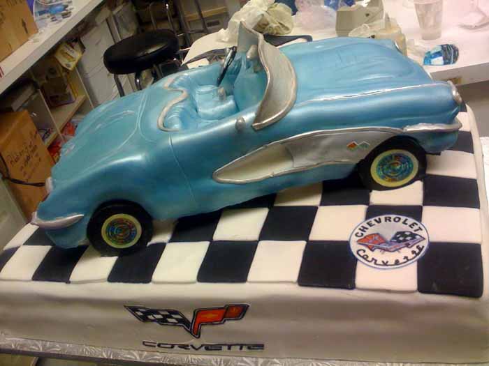 Classic car cake