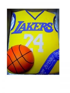 Basketball Jersey Custom Cake