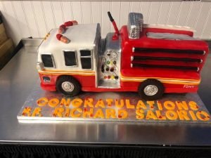 Fire Truck Custom Cake