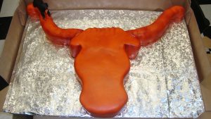 Bull Head and Horns Custom Cake